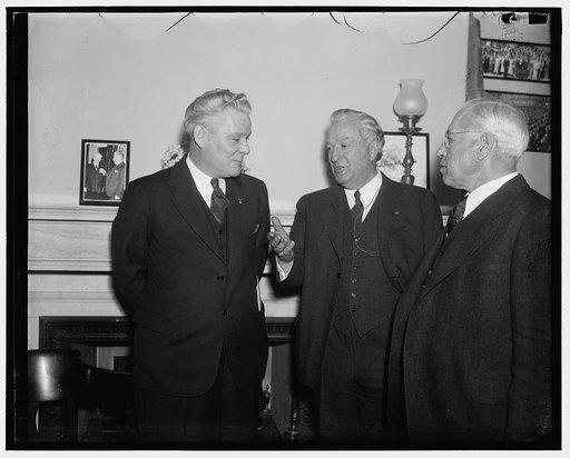 Senator McCarran ignores salary increase. Washington, D.C., Jan. 8. Senator Pat McCarran designs a series of conferences with the representatives of organizations of government workers and officials of the Labor Dept. Preparatory to drafting a bill for the salary increases for government employees. 