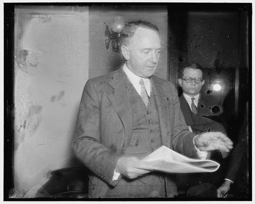 Virginia Senator. Washington, D.C. Jan 13. Democratic Senator Harry Flood Byrd of Virginia, Chairman of the Senate Committee on Governmental Reorganization
