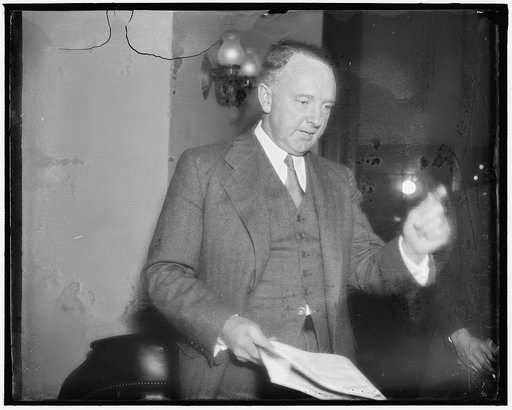 Virginia Senator. Washington, D.C. Jan 13. Democratic Senator Harry Flood Byrd of Virginia, Chairman of the Senate Committee on Governmental Reorganization