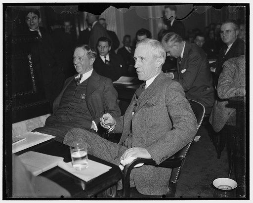 In spotlight before Senate Civil Liberties Committee. Washington, D.C. Jan. 14. Testifying before the LaFollette Civil Liberties Committee today, Ernest D. Lemay, Assistant to the President of Tennessee Coal, Iron and Railroad Co., recalled when prompted by Senator Lafollette that Pinkerton detectiv