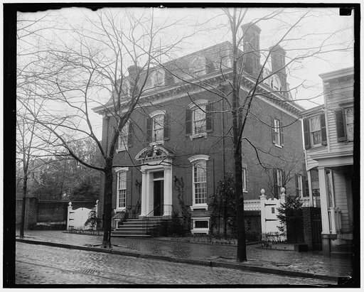 James Roosevelt's new home. Washington, D.C., Jan. 15. The new Washington home of James Roosevelt who is to stay in Washington as the Confidential Secretary to his Father President Roosevelt. It is located in Georgetown, the oldest residential section of the capital city