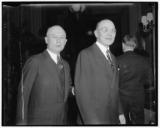Heads of U.S. Secret Service. Washington D.C. Joseph E. Murphy, (left) Assistant Chief, and Frank L. Wilson, Chief of the United States Secret Service. This picture was made a few days ago