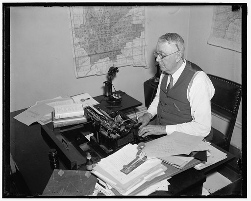 "Hell or Heaven." Washington D.C. Congressman Louis Ludlow of Indiana, for many years Washington correspondent for the Columbus, O. Dispatch and other newspapers, is the author of "Hell or Heaven", a treatise on how to keep America out of war. Before he was elected to Congress in 1929, Rep. Ludlow s