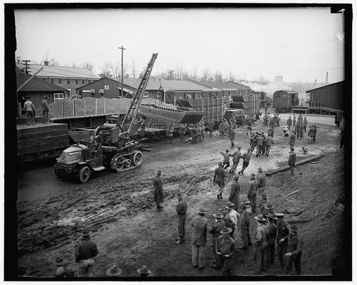 Fort Belvoir troops proceed to flood area. Fort Belvoir, Va. Company B of the 5th Regiment of Engineers, stationed at this post a short distance from the Capitol, mobilized complete campaign equipment today and prepared to entrain immediately for the devastated flood area near Louisville, Ky. in thi