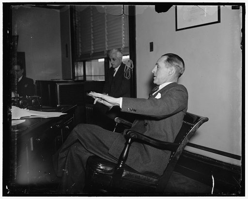 Chairman, Federal Reserve Board. Washington D.C. Marriner Eccles, Chairman of the Federal Reserve Board, pictures as he held a press conference today
