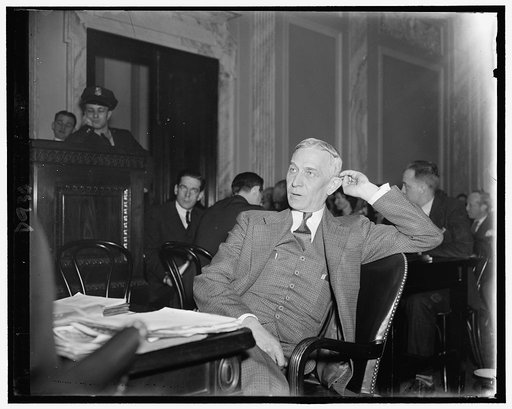 Curtis Garver, Gen'l Mgr. of AM. Bridge Co. before Civil Liberties Comm., Senate