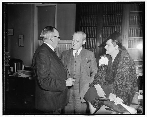 Rep. John H. Kerr of N.C., Rep. Samuel Dickstein, Chair, Fern Andra of Chicago, opera singer, immigration, house