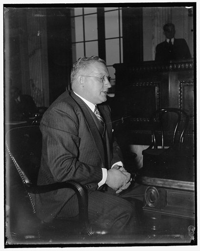 Testifies before Civil Liberties Committee. Washington, D.C. March 11. Robert Shannon, Vice President of the Radio Corporation of America Manufacturing Co. testified before the La Follette Civil Liberties Committee today how he engaged 200 guards and an additional number of "Missionary" workers for 