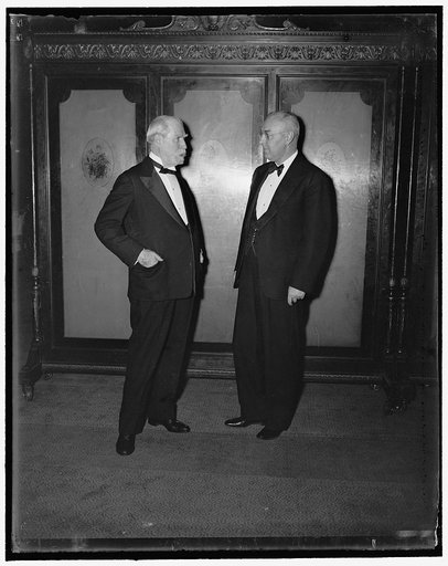 Chief Justice Hughes. Washington, D.C., March 15th. A new informal photograph of the Chief Justice of the Supreme Court Charles Evans Hughes, snapped while attending the Alumni dinner of Brown Univ. Hughes graduated from Brown in 1881