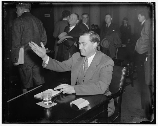 Justin Miller appearing before Senate Judiciary Com[mittee], 3/17/1937