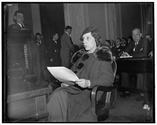 Discharged for union activites. Washington, D.C., March 18. Miss Zella Morgan, of Gadsen, Ala., told the Lafollette Civil Liberties Committee today how she was discharged from the Goodyear Tire and Rubber Company's plant in Gadsen. Ala., because she was active in the local union, she was given an "h