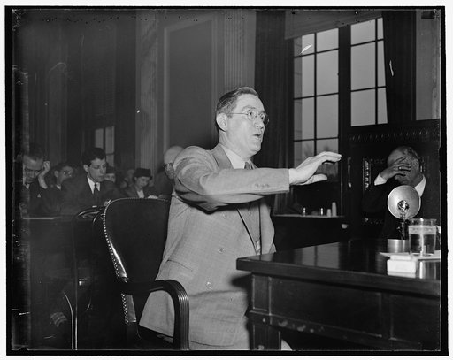 "Beaten up for union activities." Washington, D.C., March 18. Testifying before the Lafollette Civil Liberties Committee today, John H. Dalrymple, President of the United Rubber Workers of America, related details of a "beating up" administered to him in Gadsen, Ala, last June which resulted in his 