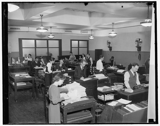 Tabulating machines at F.H.A.