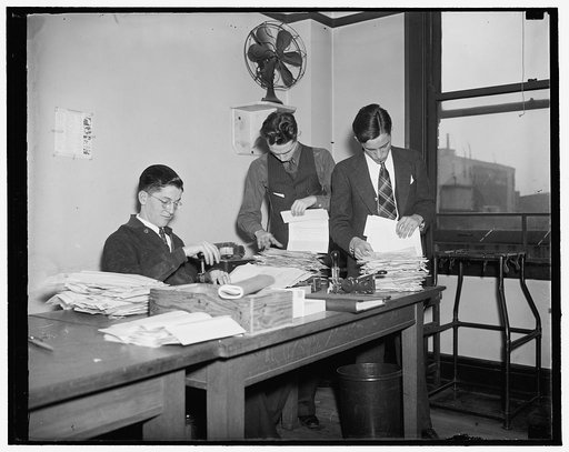 Mail room at S.E.C.