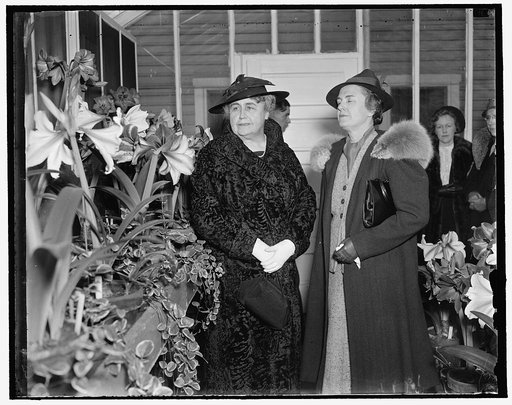 Mrs. Woodrow Wilson, left and Mrs. Henry Wallace