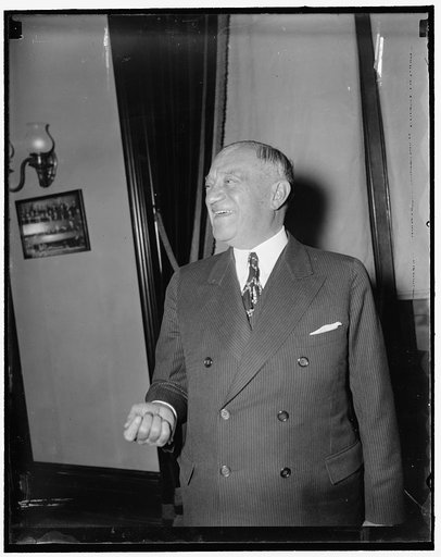 Author of Wagner Labor Relations Act happy over Supreme Court decision. Washington, D.C., April 12. Senator Robert F. Wagner of New York, author of the Wagner Labor Relations Act, was all smiles today as he heard the Supreme Court uphold the validity of the act. Hailed a great victory for the govern
