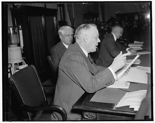 Green o.k.'s Wagner Housing Bill before Senate Committee. Washington, D.C., April 14. Appearing before the Senate Subcommittee on Education and Labor today, A.F. of L. President William Green endorsed the Wagner $1,040,000,000 [?] Housing Bill and called it "a modest beginning toward the solution of