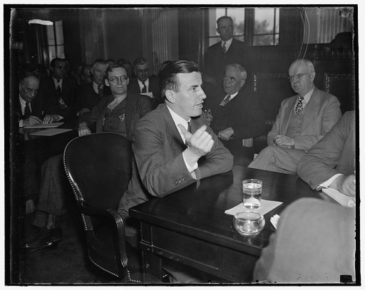 Grand jury "killed" union-sponsored program in Harlan County, Ky. Washington, D.C., April 27. Appearing before the Senate Civil Liberties Committee today, former Rep. John Young Brown related how a union-sponsored radio program, designed to give publicity to the conditions in "Bloody Harlan" County,