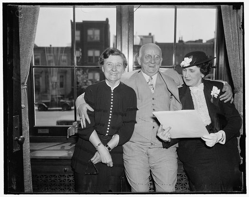Mrs. John Nance Garner, wife of Vice Pres.; Capt. J.W. Flanagan & Mrs. J.W. Flanagan