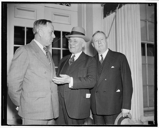 A.F. of L. President protests to Roosevelt about P.W.A. labor. Washington, D.C., May 20. William Green, President of the A.F. of L. carried a protest to the president of the U.S. that a PWA order barred thousands of unemployed building workers from PWA projects because they are not actually on relie