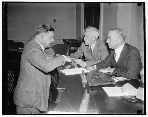 Senate Committee told million railroad employees back Crosser-Wagner Pension Bill. Washington, D.C., May 15. Appearing as the first witness in favor of the Crosser-Wagner Railroad Pension Bill, George M. Harrison, President of the Railway Clerks Association and Chairman of the Railway Labor Executiv