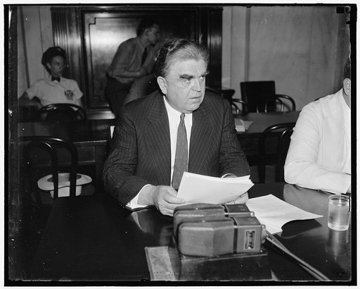 C.I.O. Chief endorses wage-hour bill. Washington, D.C. June 7. The Black-Connery Wage-and-Hour bill received the endorsement of John L. Lewis Chairman of the Committee for Industrial Organization, as he appeared before the Senate and House Labor Committees. He recommended the setting of a 40-cents-p
