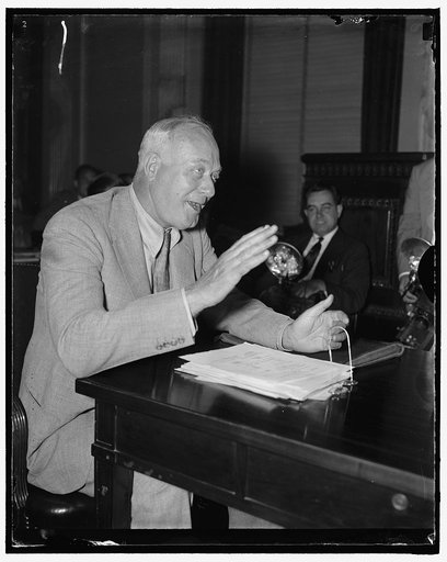Quotes history in voicing objections to wage and hour bill. Washington, D.C. June 11. Appearing before the Senate and House and Labor Committee today, Guy L. Harrington, Chairman of the Labor Committee of the National Publishing Association, charged that the Black-Connery Wage-and-Hour Bill was an a