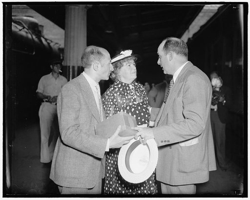 Funeral services for Congressman Connery. Washington, D.C. June 16. Friends and relatives of the deceased Chariman of the House Labor Committee, Rep. William Connery, Mass, photographed at the Union Station today as they boarded a train for Lynn, Mass. To attend funeral services for Rep. Connery. Le