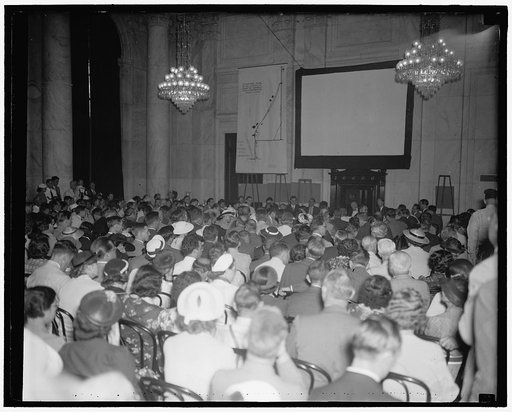 Senate Civil Liberties Hearing. Washington, D.C., July 2. The Senate Civil Liberties Committee played to a full house today as they screened the moves of the Memorial Day Chicago riot at the plant of the Republic Steel Corp. Ten persons were killed in the rioting, 7/2/37