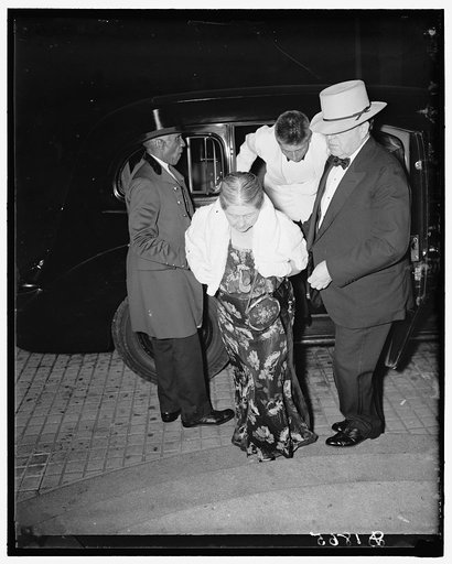 John L. Lewis & family getting out of car