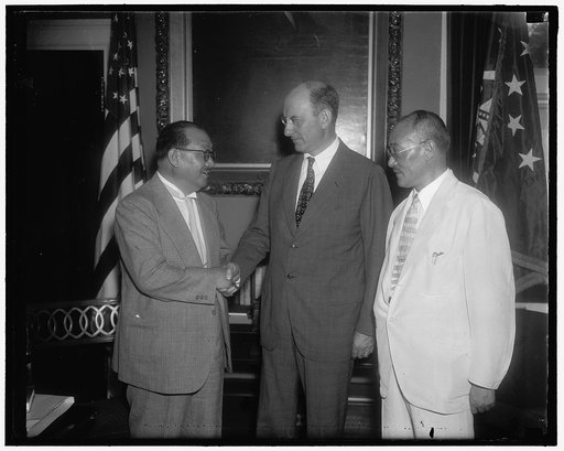 U.S. to sell gold to China in return for silver Washington D.C. July 9. At a conference in the Treasury Department today between Secretary Morgenthau, Finance Minister of China, Dr. H.H. Kung, and the Chinese Ambassador Dr. C.T. Wang, The United States arranged to sell gold to China in return for si