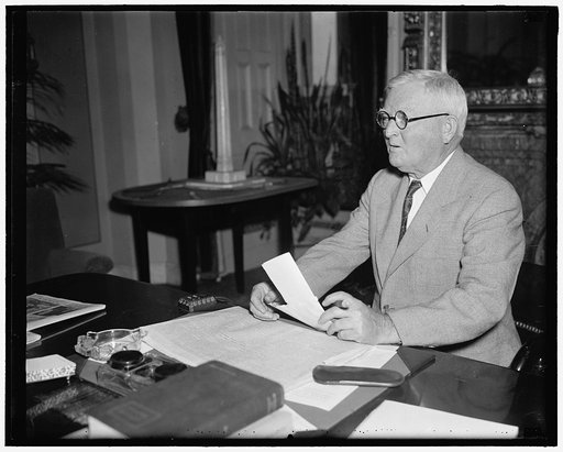 V.P. back on job. Washington D.C. July 20. Appearing well rested from a vacation at his Texas home, Vice President Garner resumed his duties as presiding officer of the Senate today. With other members of the Senate, the Vice President arrived in Washington last night from Little Rock, Ark., where h