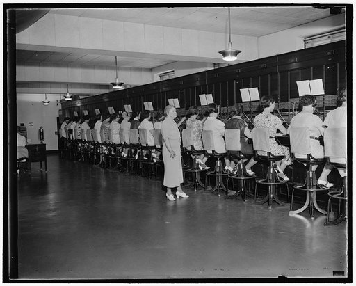 First Capitol telephone operator still on job. Washington, D.C., July 30. When Miss Harriot Daley was appointed telephone operator at the United States Capitol in 1898 there were only 51 stations on the switchboard. Today Miss Daley is Chief Operator and supervises a staff of 37 operators as they an