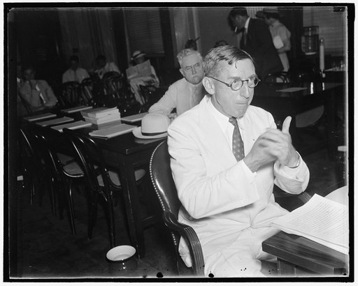 U.S. Forest Service could be scuttled if government reorganization plan goes thru, senate committee told. Washington, D.C., Aug 3. Appearing before the Senate Committee considering President Roosevelt's Government Reorganization Program, Col. W.B. Greely former Chief of the U.S. Forest Service, gave