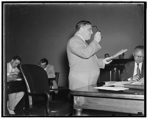 N.Y. Mayor urges speedy action on housing bill. Washington, D.C., Aug 3. Resorting to the old political harangue, Mayor Fiorello La Guardia of New York City and President of the U.S. Conference of Mayors, today appealed to the House Banking and Currency Committee to speed action on the Wagner-Steaga