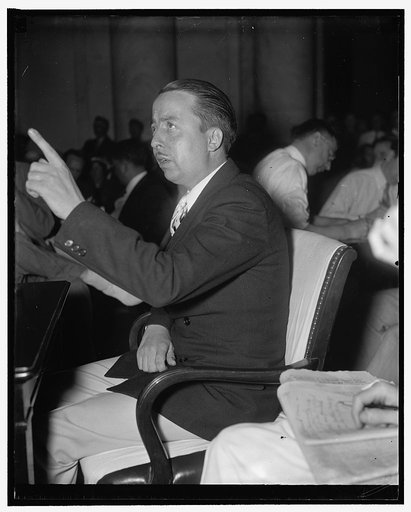 George A. Patterson, C.I.O. Organizer from Chicago who testified before Civil Liberties Committee, Patterson was in charge of all strike for Memorial Day riots