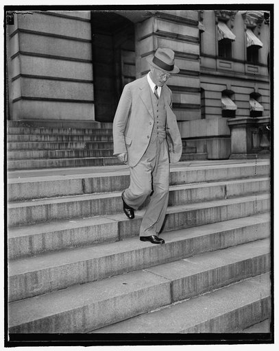 Expresses regret of Chinese government for bombing of U.S. liner. Washington, D.C. Aug. 31. Chinese Ambassador C.T. Wang leaving the State Department today after expressing to Secretary Hull the "profound regret" of the Chinese government for the accidental bombing of the Dollar Liner President Hoov