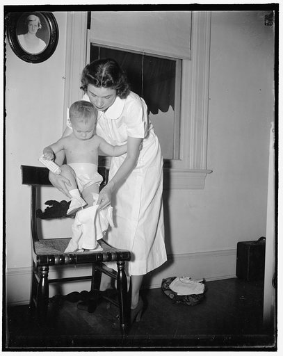 Dressing baby