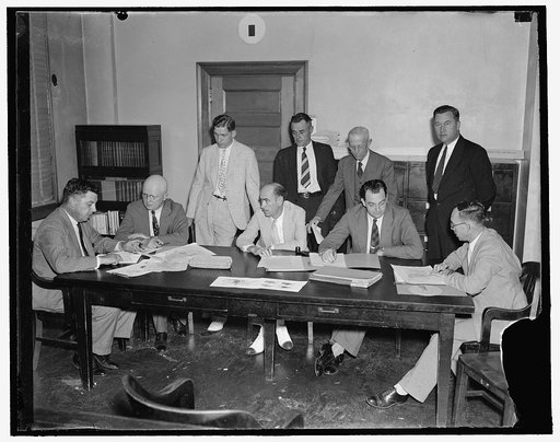 Ass't. Sec. Brown & Crop Control board members, 9/10/37