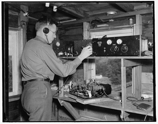 Weather signals recorded. add weather device. Washington, D.C., Sept. 13. By means of this chronograph, Dr. L.V. Astin records the weather signals sent down from the radiometeorograph attached to the balloon as it soars anywhere from 9 to 11 miles in the upper air. 9/13/37