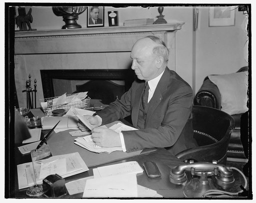 Senator from Kansas. Washington, D.C., Nov. 4. Democratic Senator George McGill of Kansas, from a new informal picture made at his desk today. 11/4/37