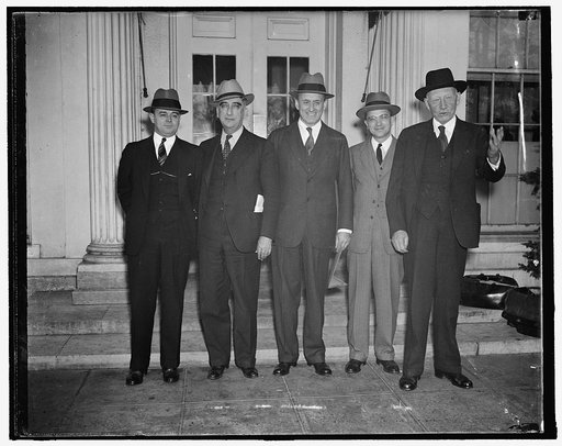 Discuss tax revision with president. Washington, D.C., Nov. 9. President Roosevelt today called a special meeting of the Government's tax experts at the White House. Leaving the meeting Rep. Robert L. Doughton, Chairman of the House Ways and Means Committee, told reporters that tax revision and prop