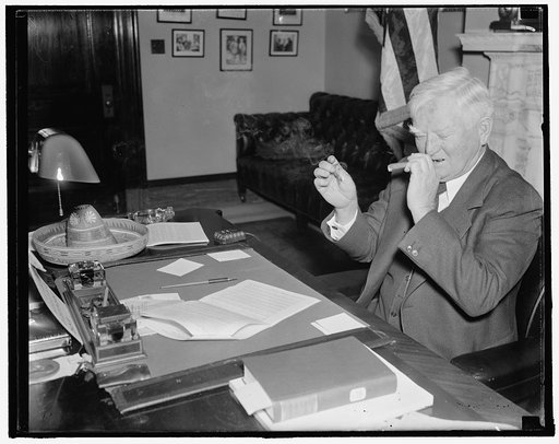 Boss of Senate. Washington, D.C., Nov. 23. A new informal picture of Vice President Garner, who celebrated his 69th birthday yesterday, 11/23/37