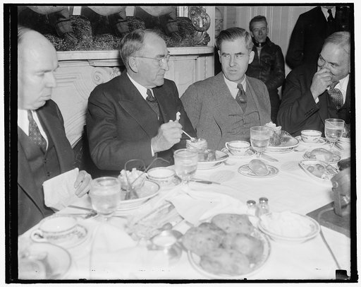 Speaker of the House of representatives. Washington, D.C., Dec. 10. A new informal photograph of William B. Bankhead, of Ala. Speaker of the House of Representatives while having lunch in the Capitol Restaurant. 12/10/37