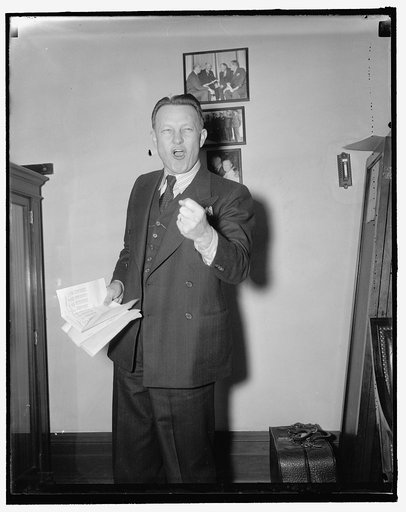 Oklahoma senator. Washington, D.C., Dec. 13. United States Senator Josh Lee, Democrat of Oklahoma. He is considered one of the best orators in the Senate. 12/13/37