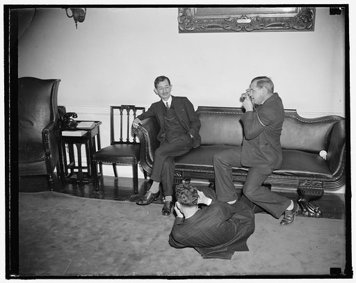 Japanese Ambassador willing subject. Washington, D.C., Dec. 13. Japanese Ambassador Hirosi Saito was a willing subject for candid cameramen today as he sat in diplomatic room at the State Department waiting to see Secretary of State Hull. The Ambassador expressed to Secretary Hull the regrets of his