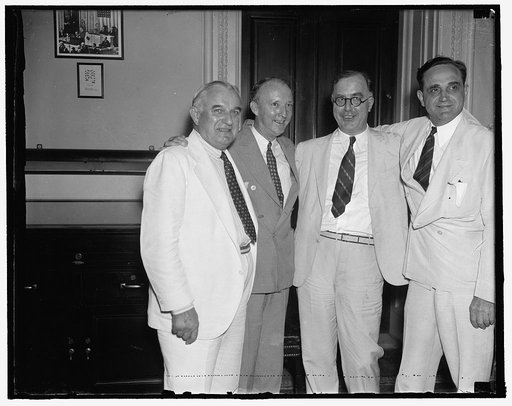 Sen. James Davis, Sen. Hugo Black, Sen. Schwellenbach, Sen. Sherman Minton