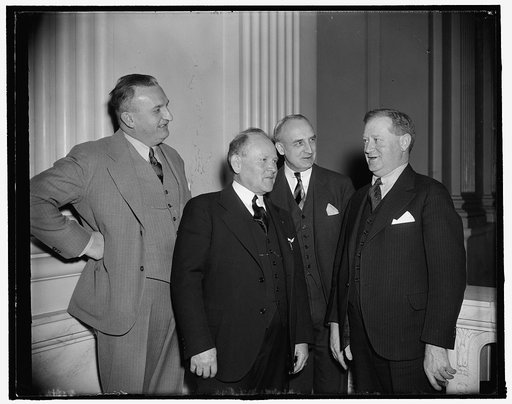 Congressmen: John Coffe, D. of Wash.; William Leavey, D. of Wash.; Ira S. Drew, D. of Penna; Knute Hill, D. of Wash.