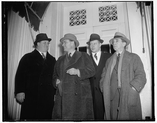 UAWU leaders urge President to appropriate $130,000,000 for Michigan relief. Washington, D.C., Feb. 1. Led by Homer Martin, President, representatives of the United Automobile Workers Union called at the White House today and urged President Roosevelt to appropriate $130,000,000 for Michigan relief 