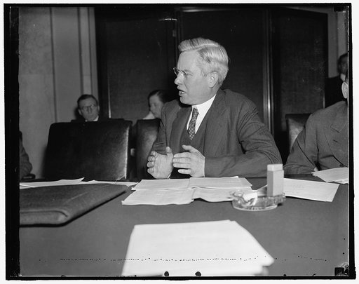 Urges change in security dealings. Washington, D.C., Feb. 7. John K. Starkweather, representing the Investment Bankers Association, today urged the Senate Banking and Currency Committee to make far-reaching changes in the Maloney Bill for Regulation of Over-the-Counter Security Dealings. Chairman of